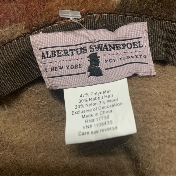 ALBERTUS SWANEPOEL Brown Camo Rabbit Hair Hat - Picture 4 of 5